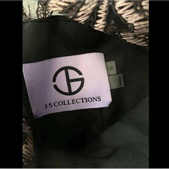 NEW $288 JS Collection Embroidered Trumpet Gown - Picture 8 of 8